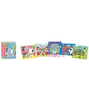 Janod 7814 - Juego Stickers de Goma Mil Flores